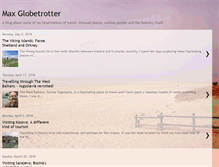 Tablet Screenshot of maxglobetrotter.com
